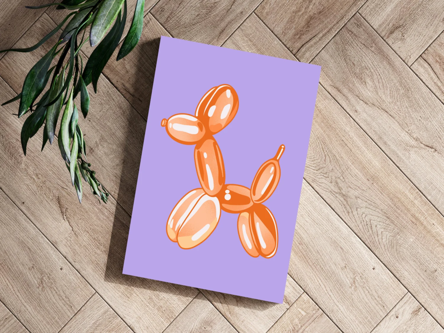 Glossy Metallic Pup Aluminum Print - Image 3