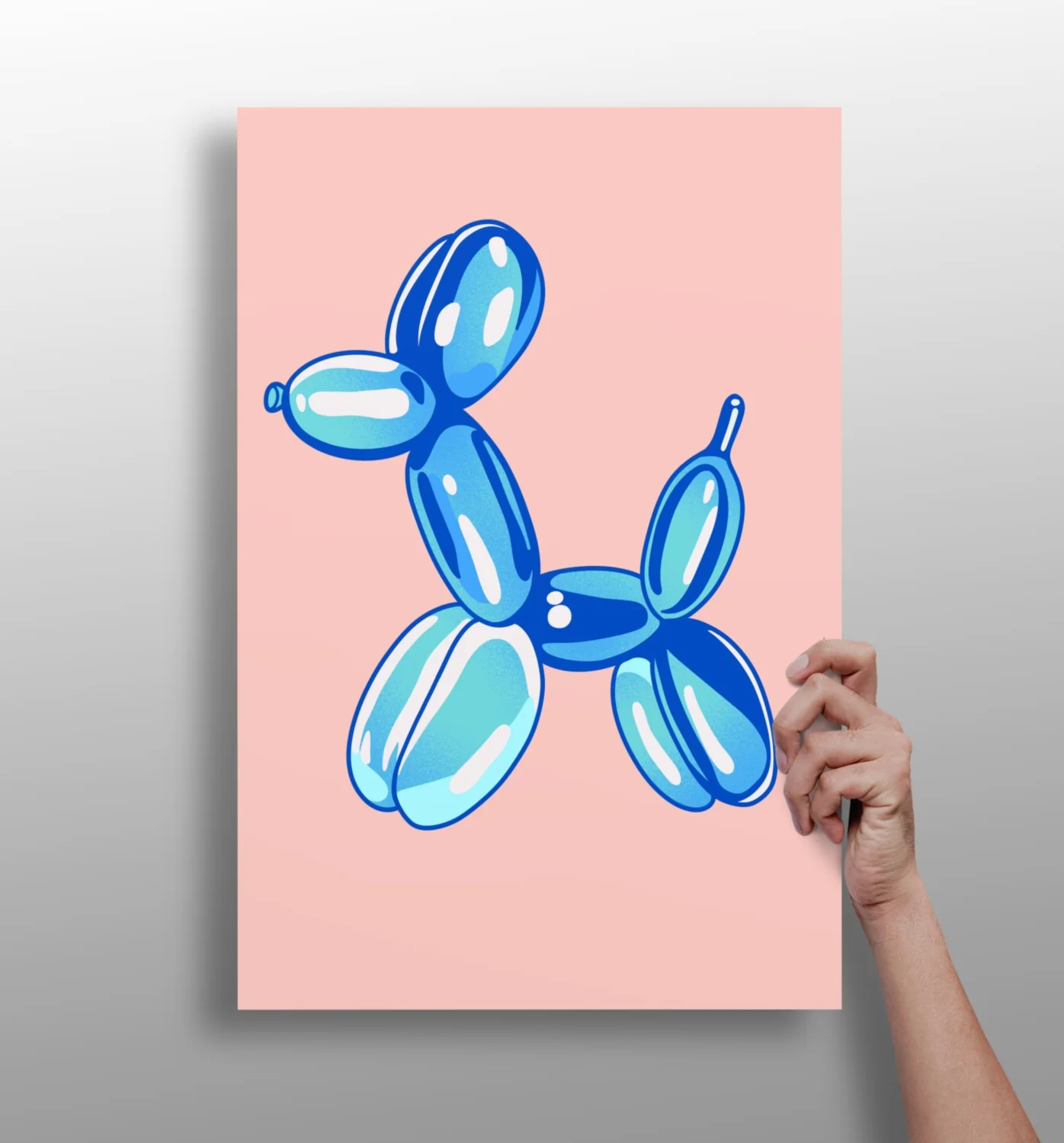 Glossy Metallic Pup Aluminum Print