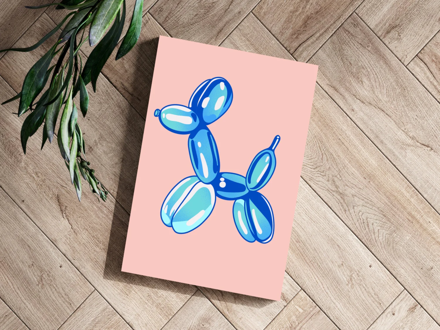 Glossy Metallic Pup Aluminum Print - Image 3