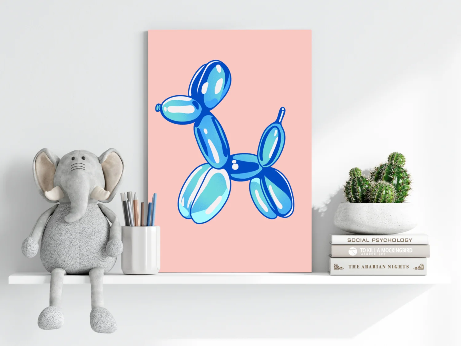 Glossy Metallic Pup Aluminum Print - Image 6