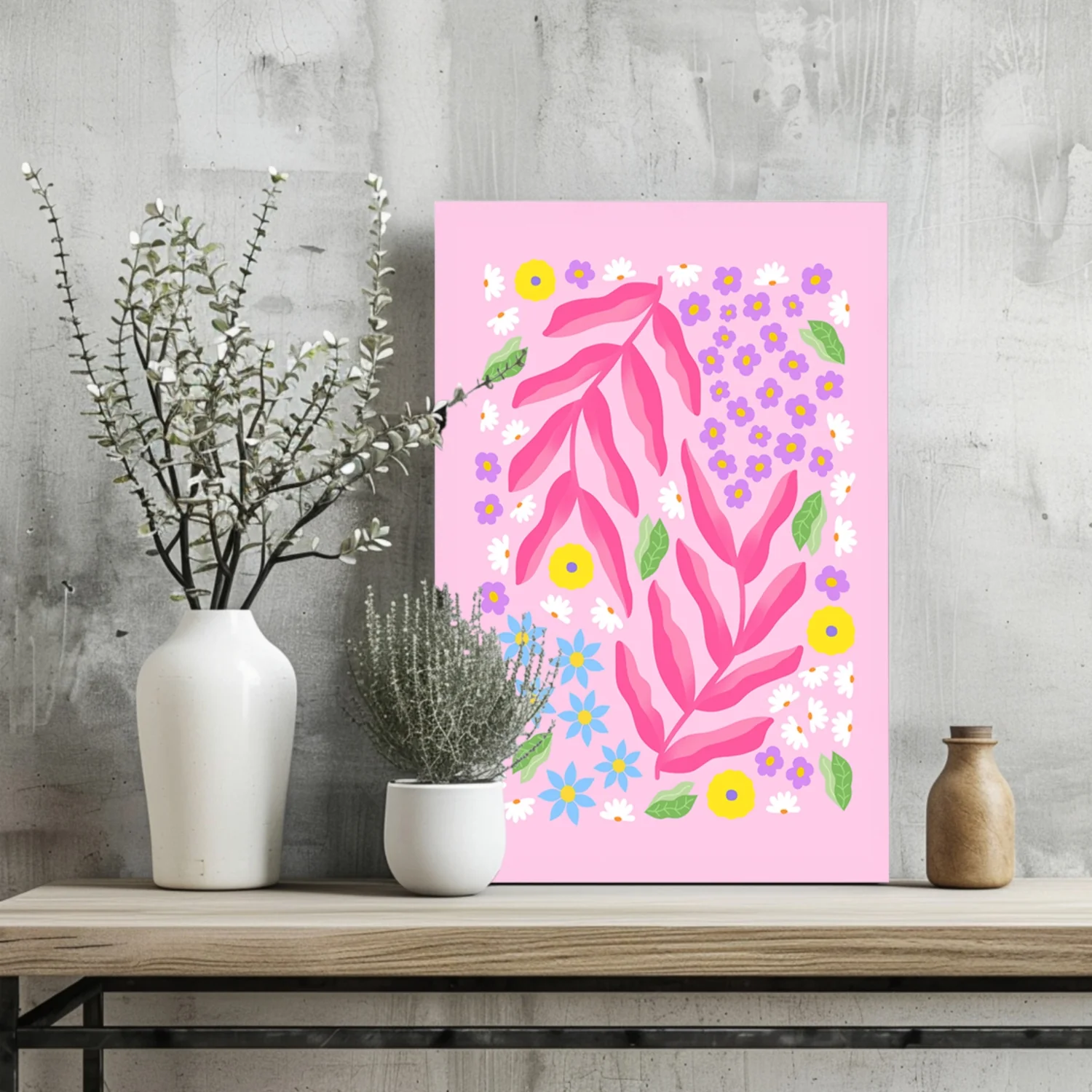 Abstract Flower Aluminum Print - Image 2