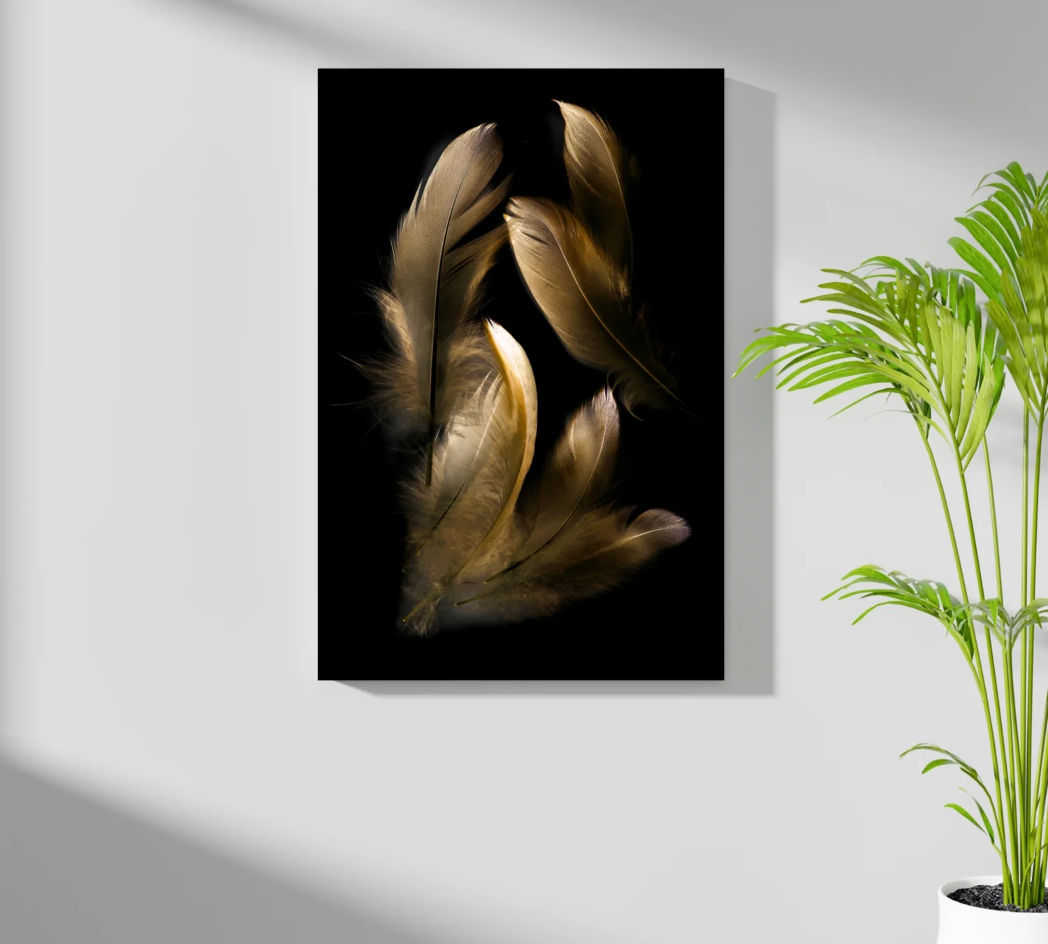 Bronze Feather Aluminum Print - Image 7