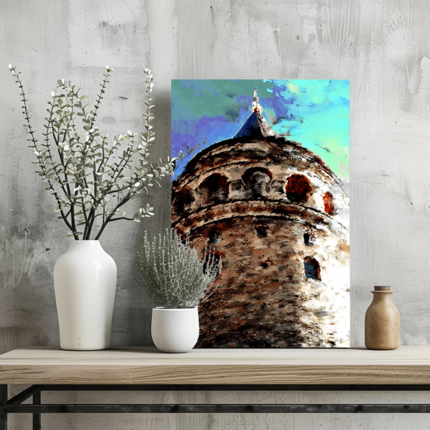 Galata Tower Aluminum Print - Image 2