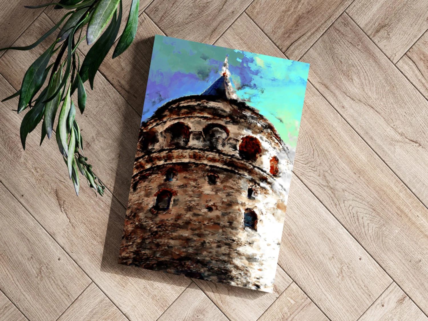 Galata Tower Aluminum Print - Image 3