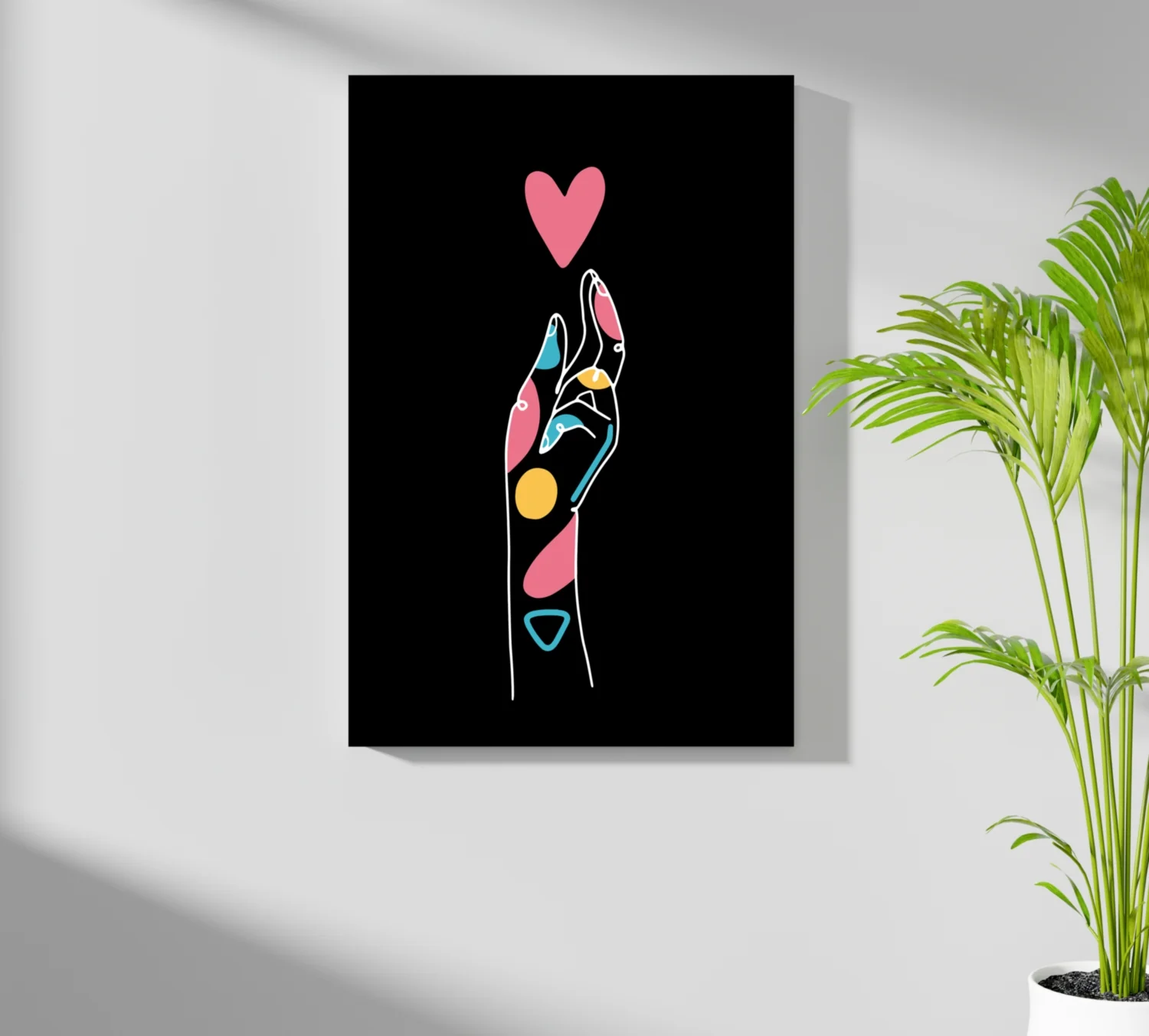 Line Art V8 Aluminum Print - Image 7
