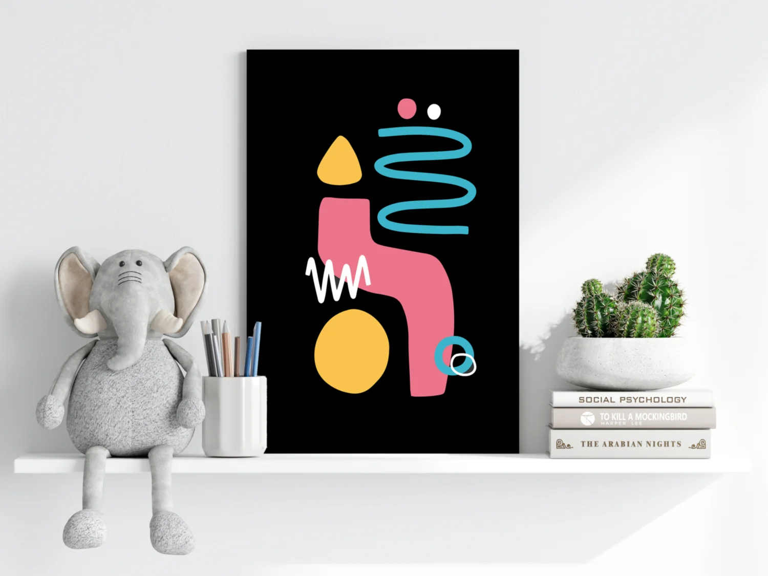 Line Art V15 Aluminum Print - Image 6