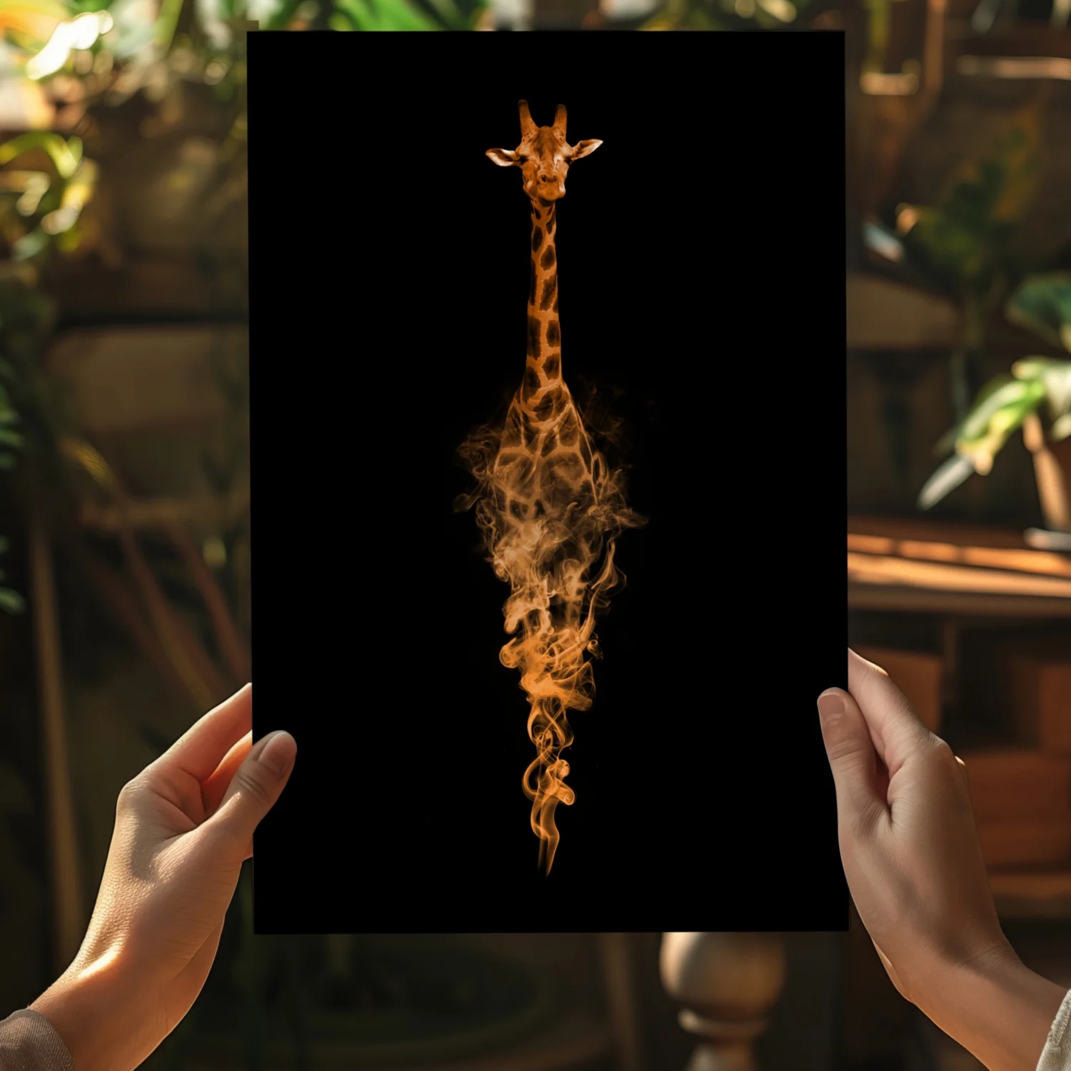 Giraffe Aluminum Print - Image 5