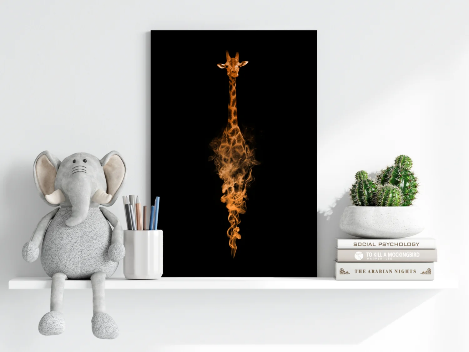 Giraffe Aluminum Print - Image 6