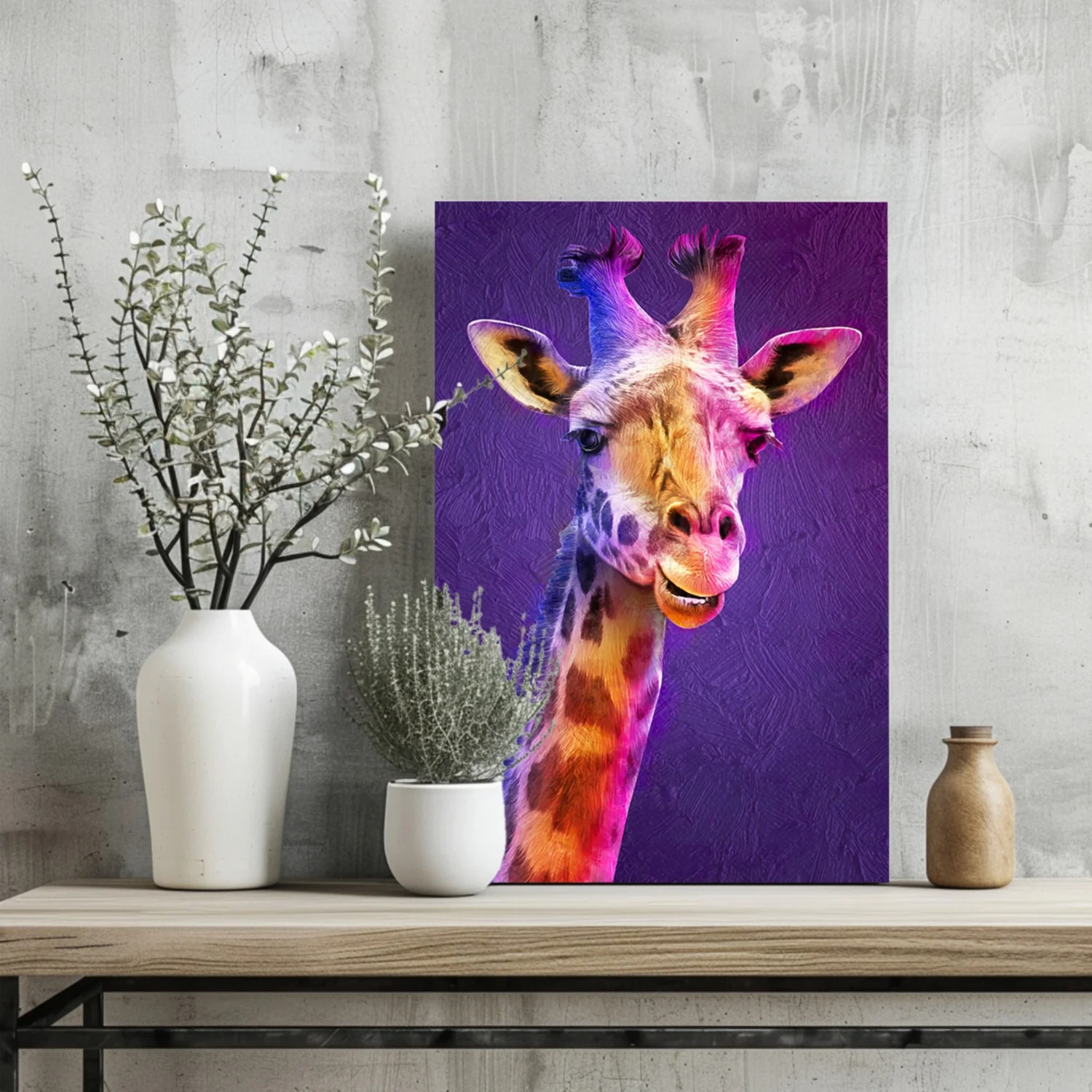 Giraffe Aluminum Print - Image 2