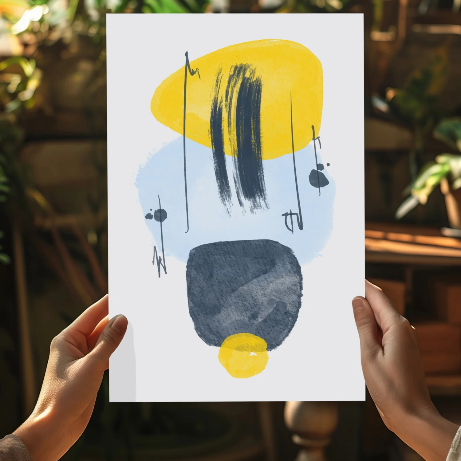Line Art V11 Aluminum Print - Image 5
