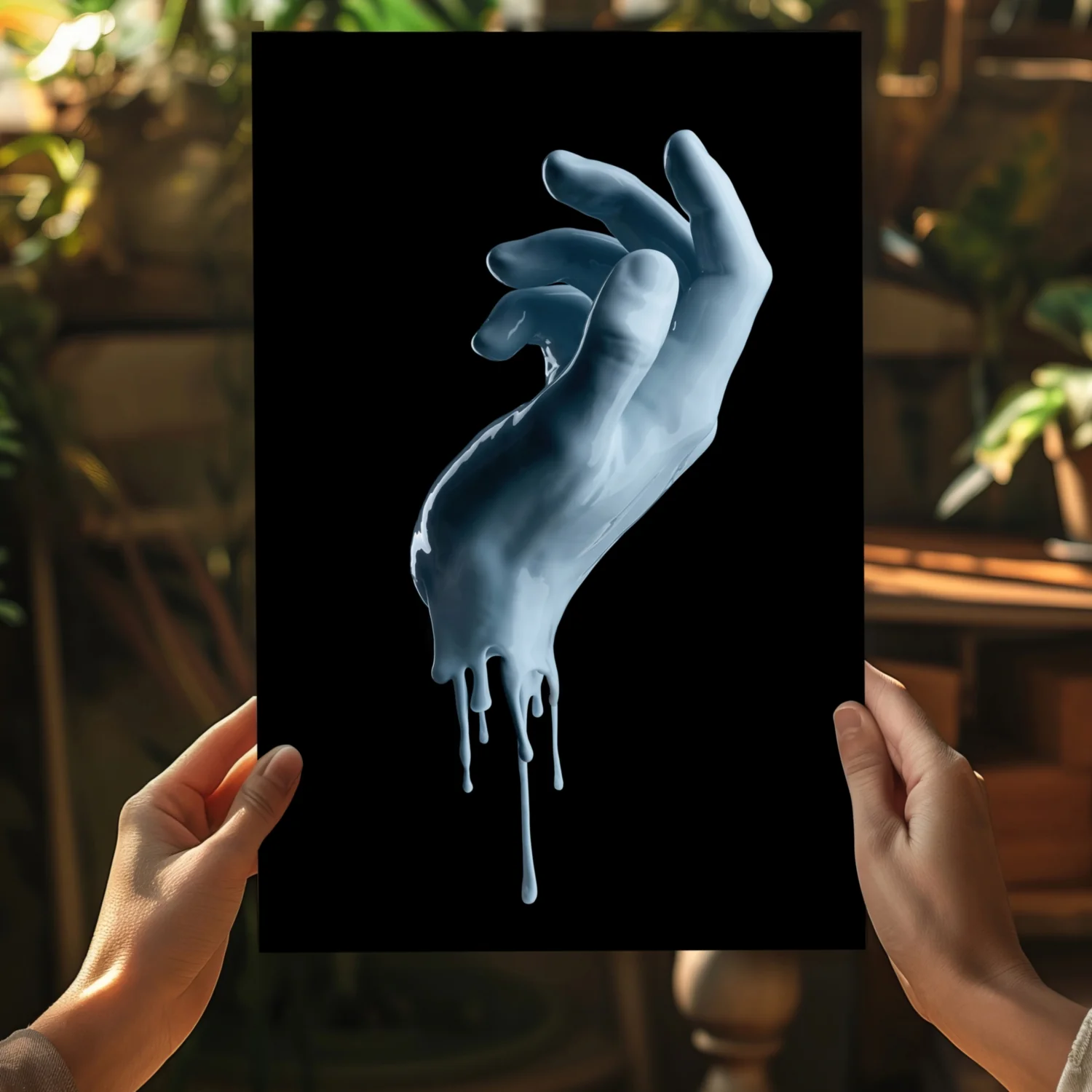 Hand in Paint Aluminum Print - Image 5