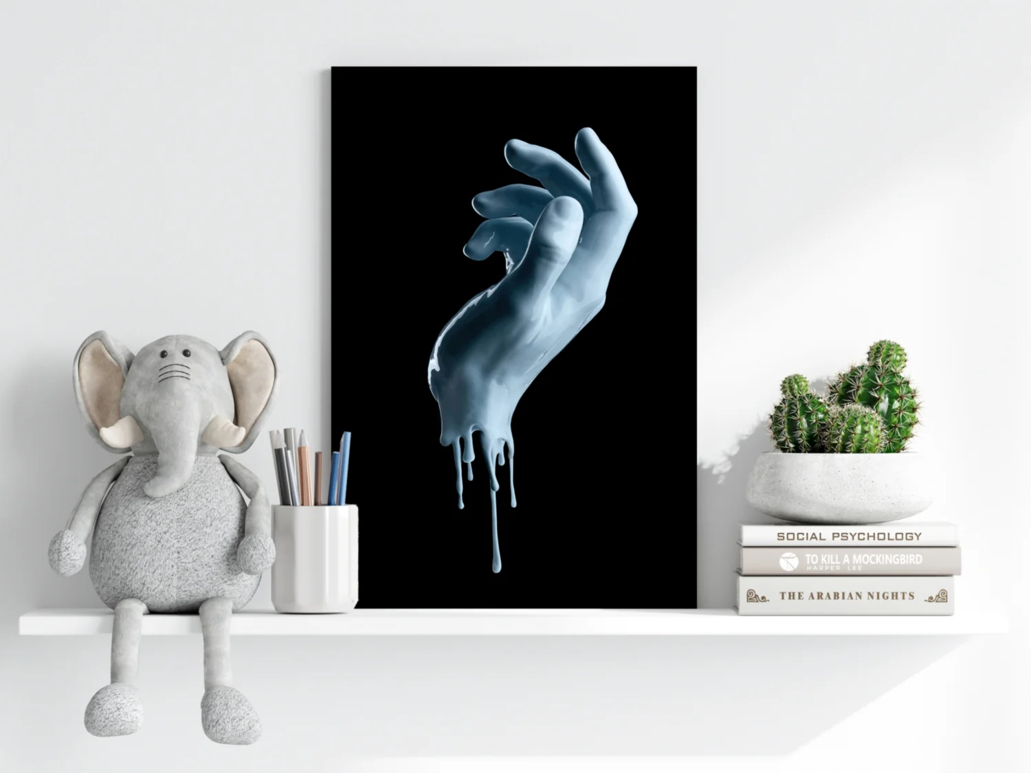 Hand in Paint Aluminum Print - Image 6