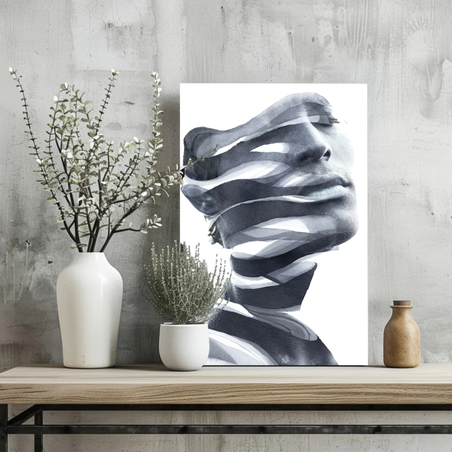 Abstract Woman Aluminum Print - Image 2