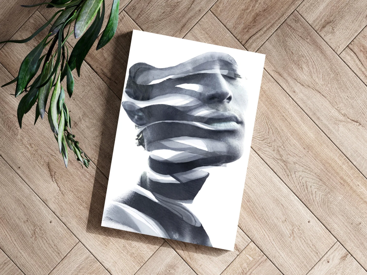 Abstract Woman Aluminum Print - Image 3