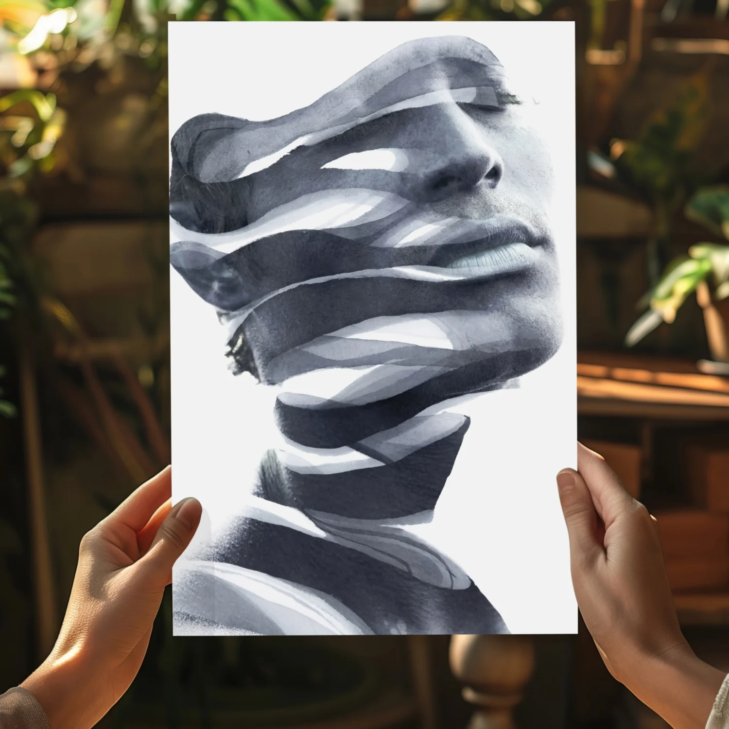 Abstract Woman Aluminum Print - Image 5