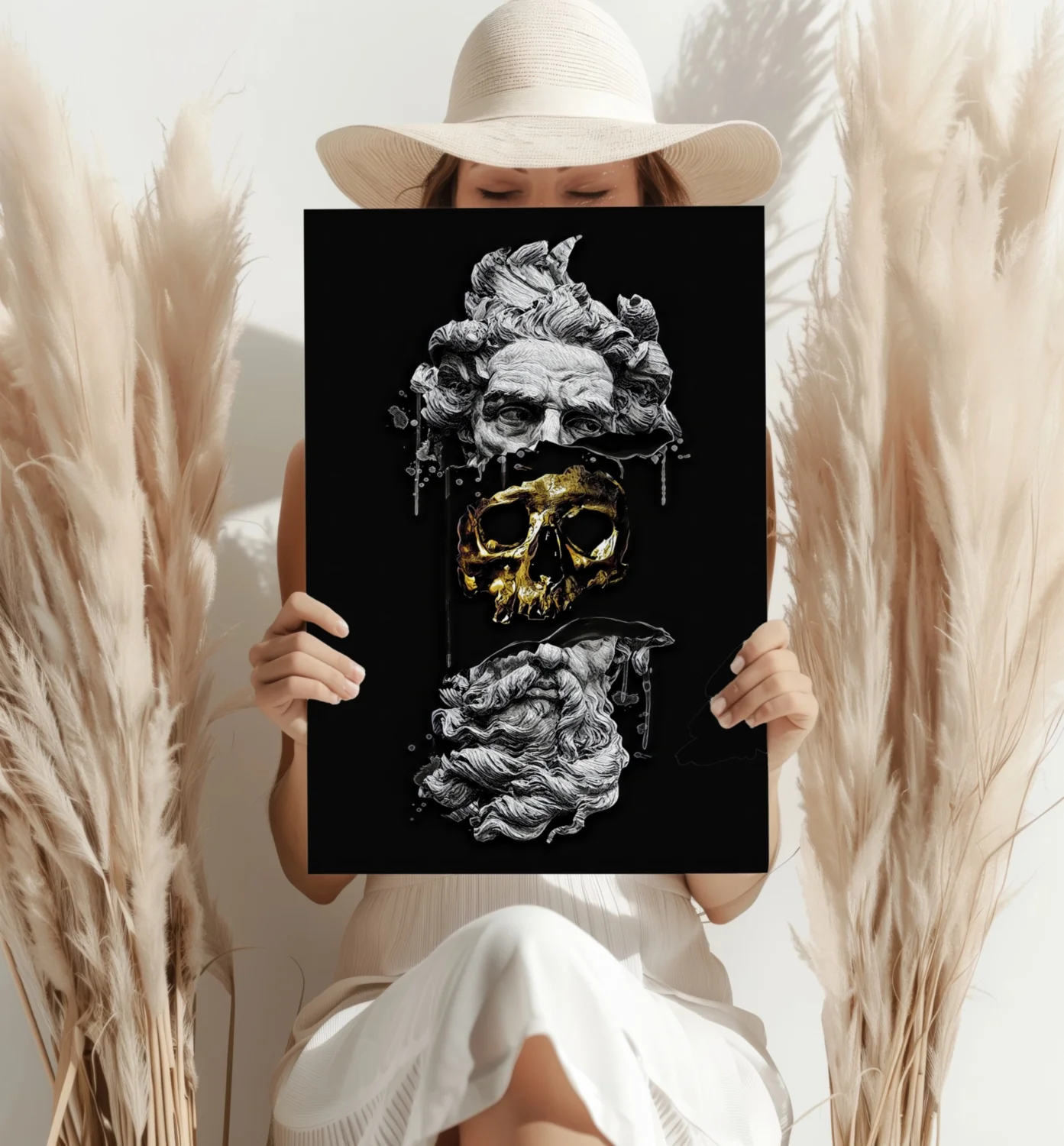 Contemporary Art Statue Aluminum Print - Image 4