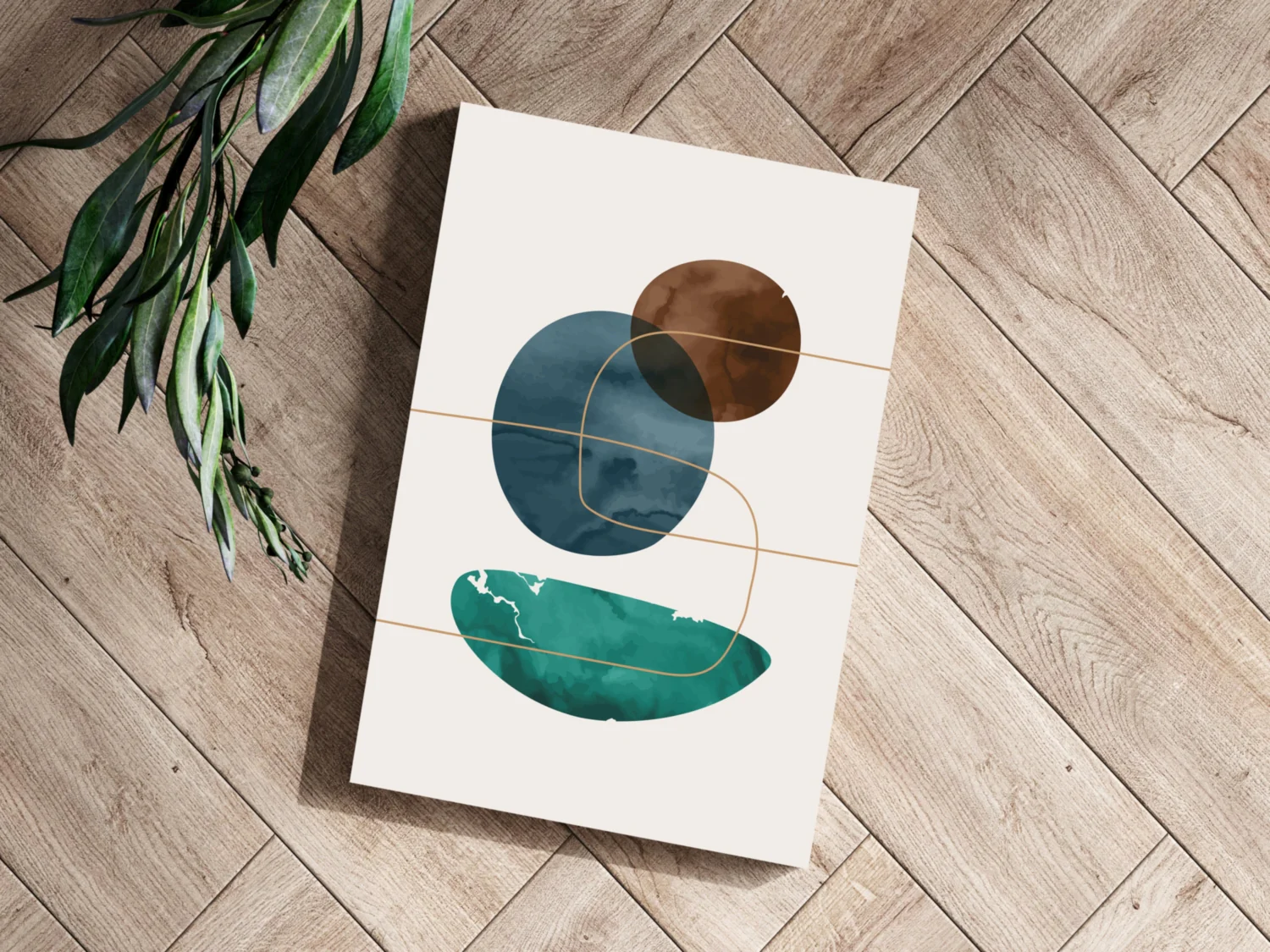 Line Art V7 Aluminum Print - Image 3