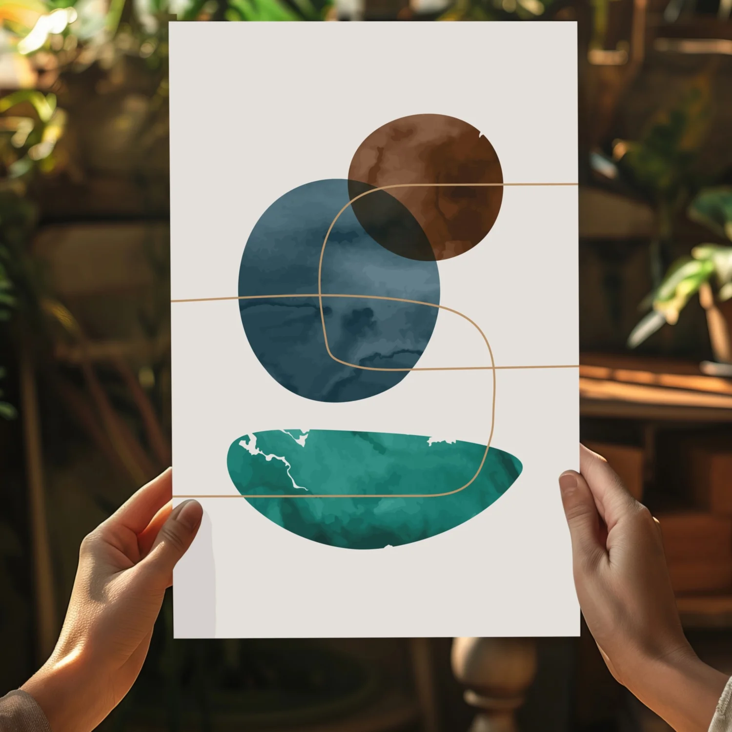 Line Art V7 Aluminum Print - Image 5