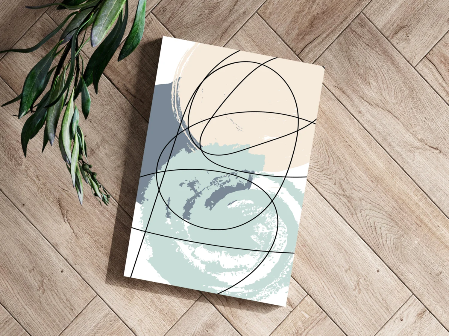 Abstract Lines Aluminum Print - Image 3