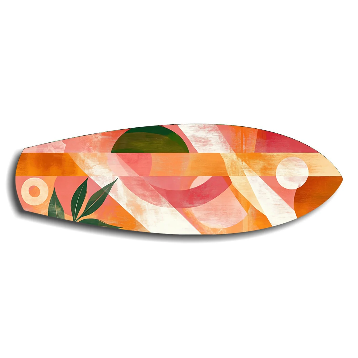 Boho Geometric Botanical Glass Wall Art - Image 6