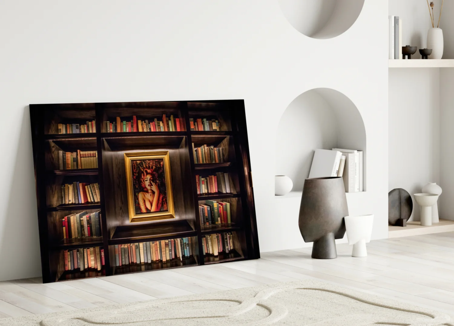 Bookshelf Glass Art - Image 4