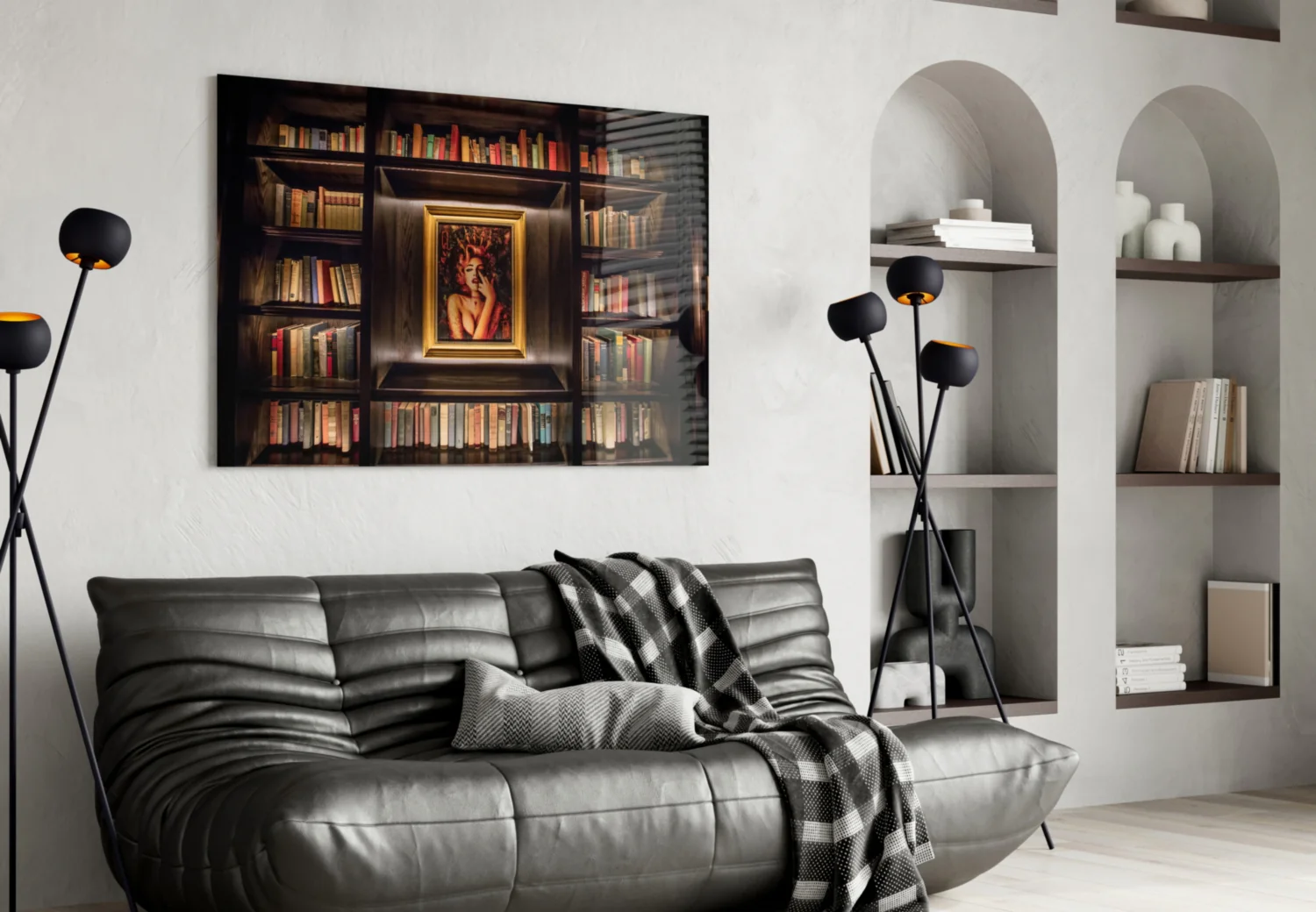 Bookshelf Glass Art - Image 5