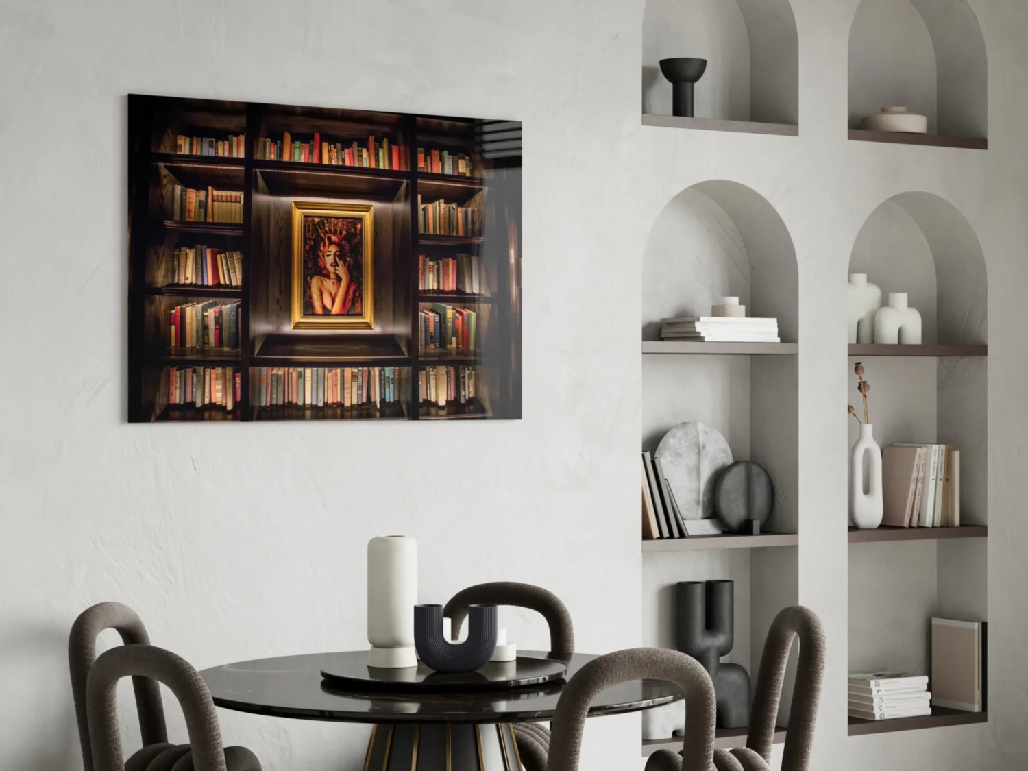 Bookshelf Glass Art - Image 6