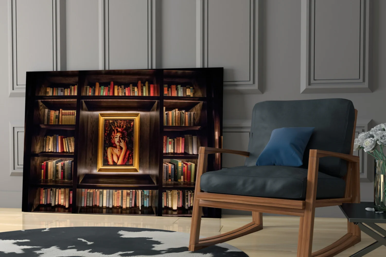 Bookshelf Glass Art - Image 7