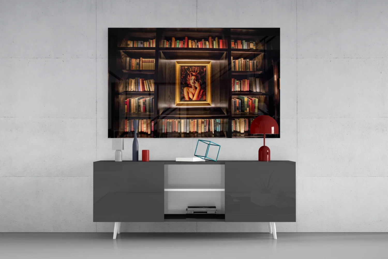 Bookshelf Glass Art - Image 9