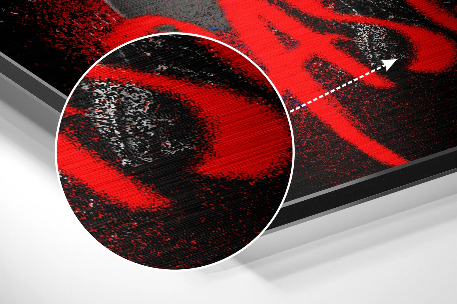 Boxers Red Crown Collage Brushed Aluminum Dibond Wall Art - Image 3