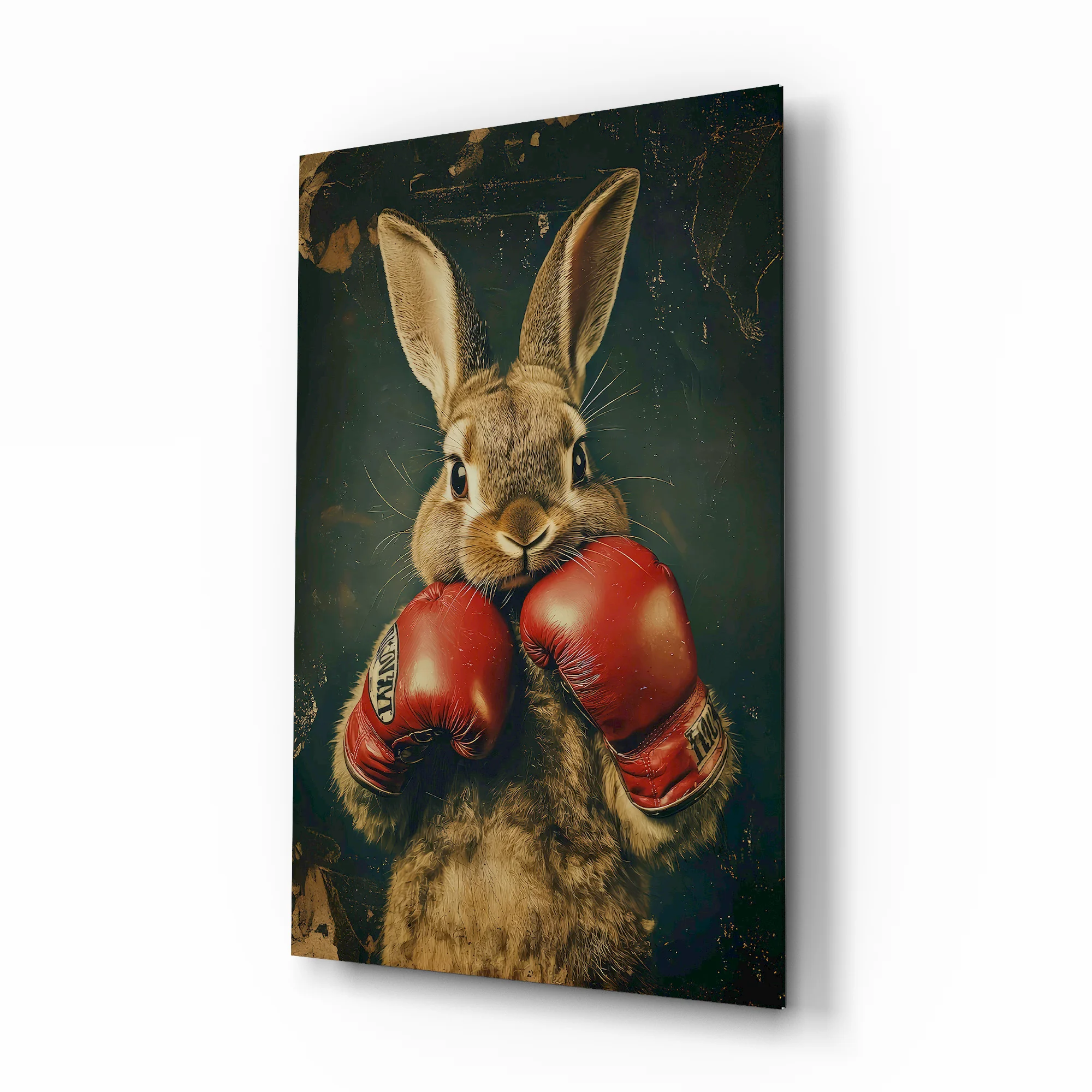 Boxing Bunny Glass Wall Art - Image 2