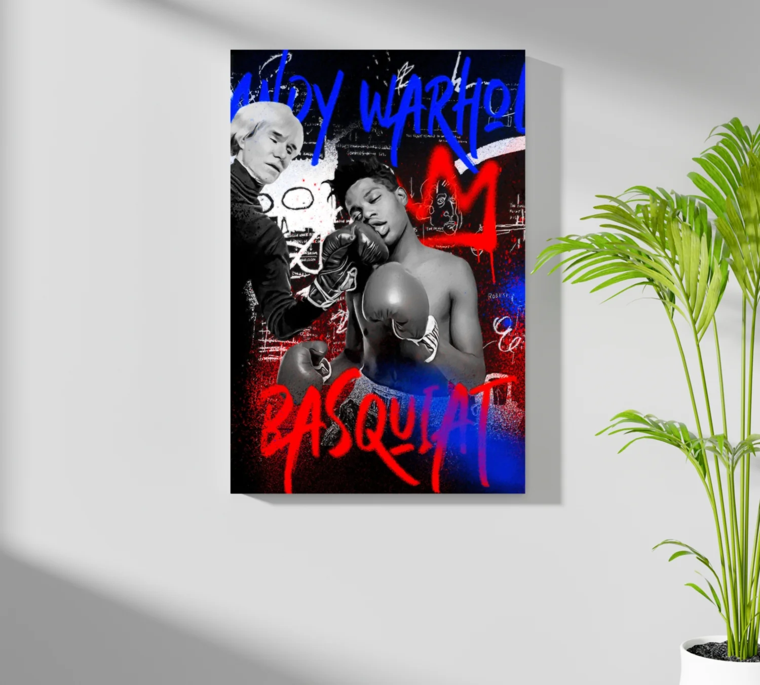 Boxing Match Graffiti Aluminum Print - Image 7