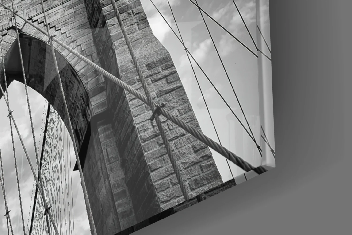 Bridge Arches Upward View Glass Wall Art - Image 8