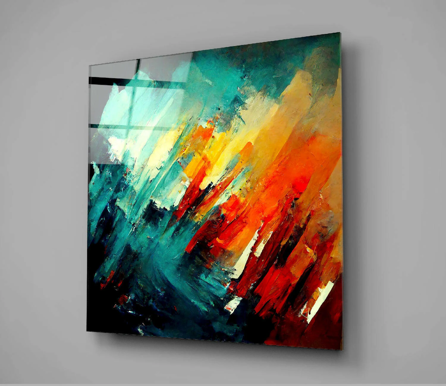 Brush Glass Wall Art || Designers Collection - Image 2
