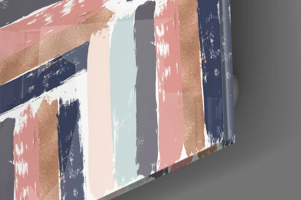Brush Marks Glass Wall Art - Image 3
