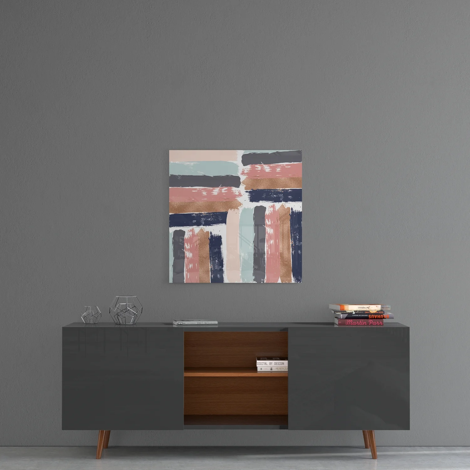 Brush Marks Glass Wall Art - Image 4