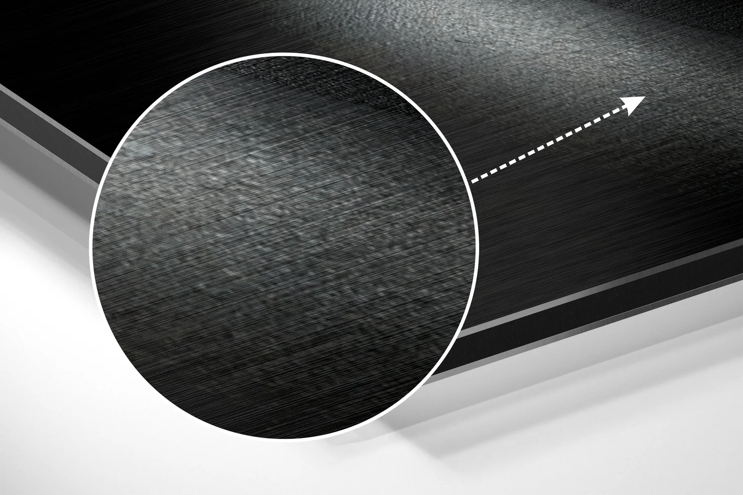 Sssh Brushed Aluminium Dibond Wall Art - Image 3
