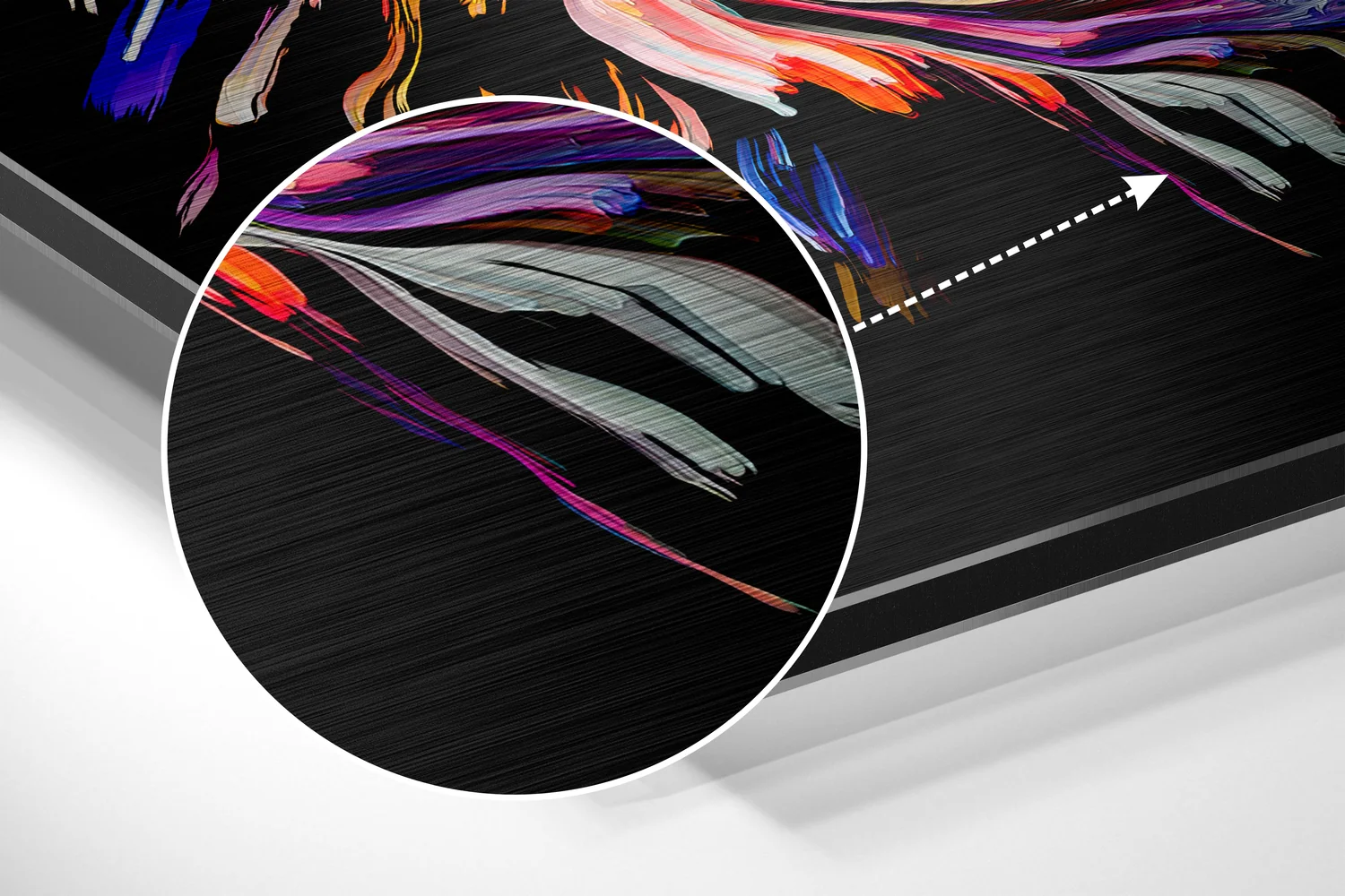 Colorful Feelings Brushed Aluminium Dibond Wall Art - Image 3