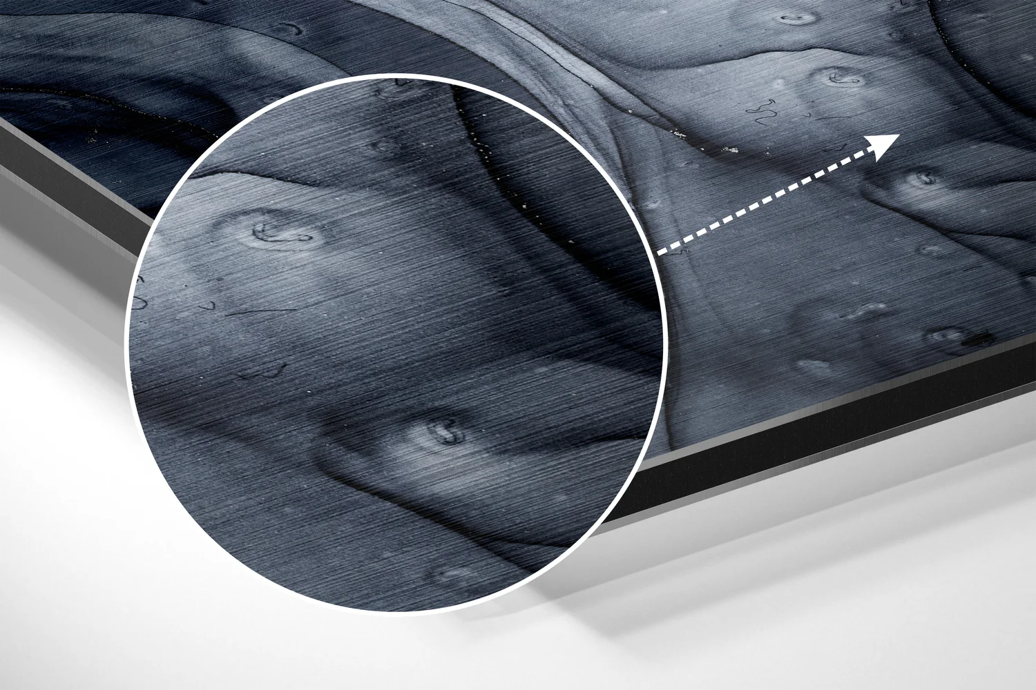 Marbleous Brushed Aluminium Dibond Wall Art - Image 3