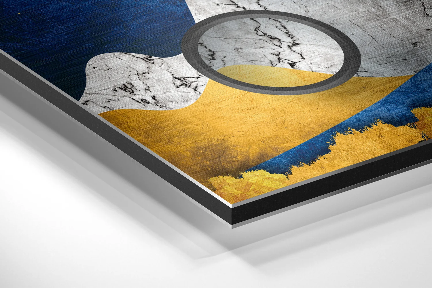 Wave Mountains Brushed Aluminium Dibond Wall Art - Image 2