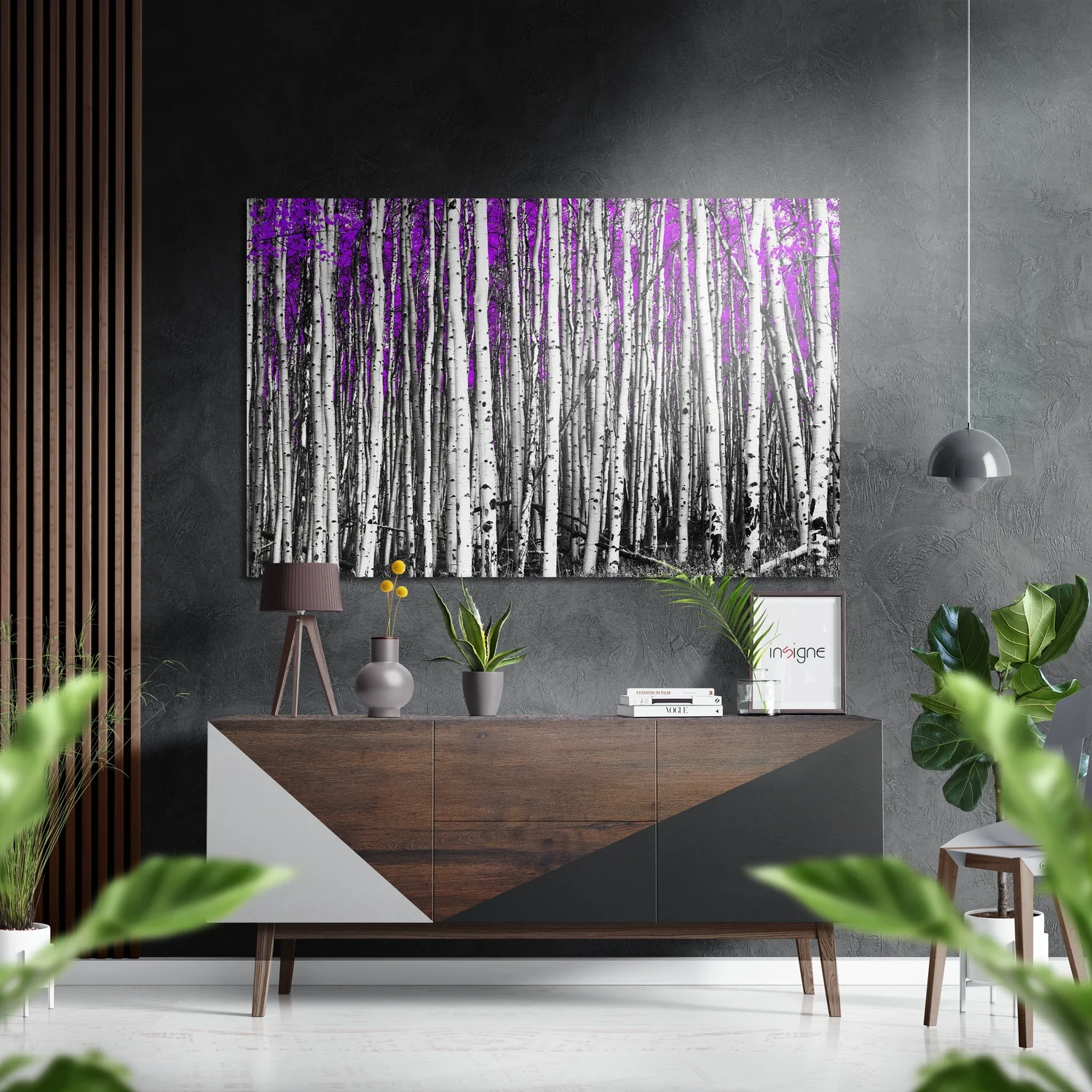 Forest Brushed Aluminium Dibond Wall Art