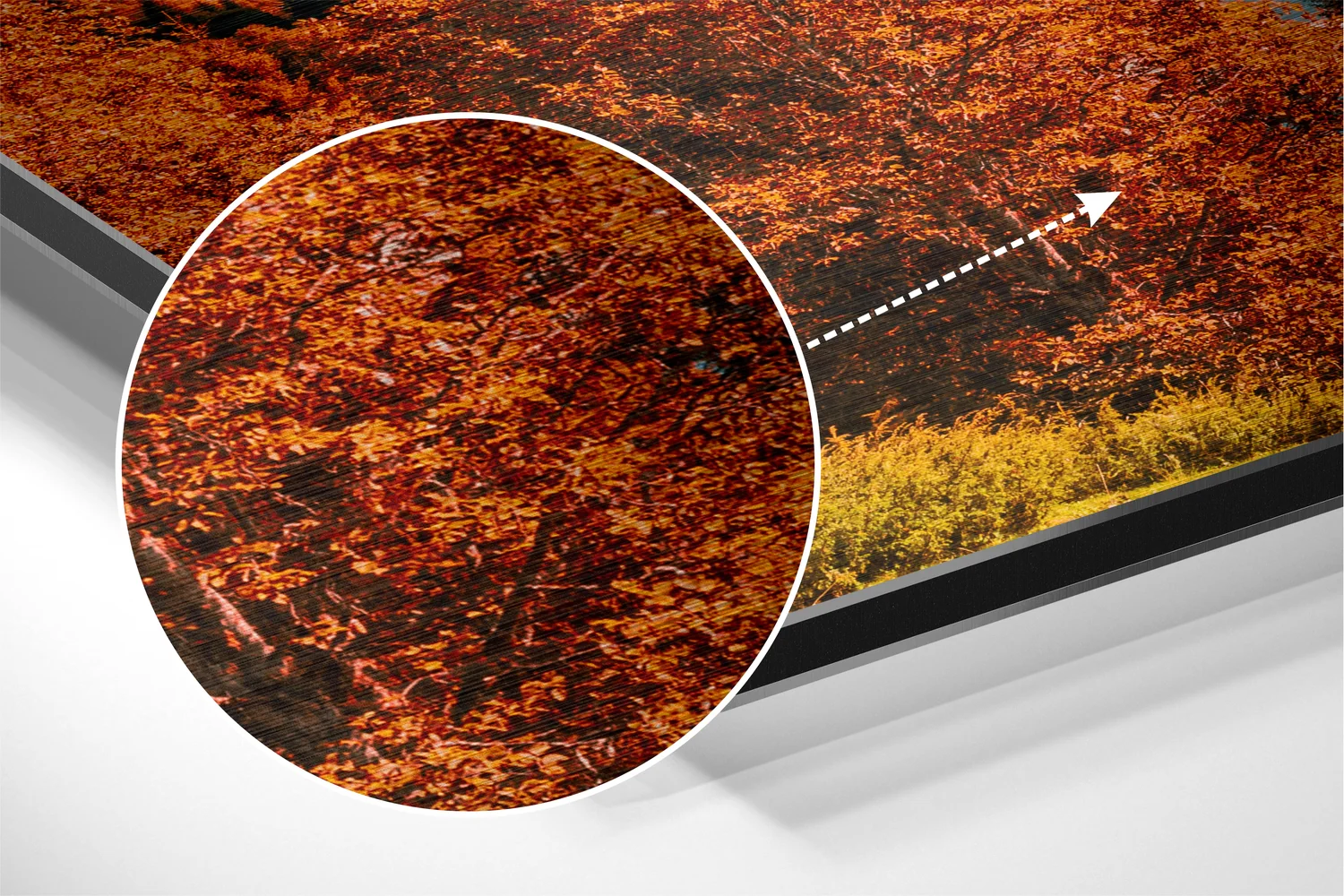 Lake View Brushed Aluminium Dibond Wall Art - Image 3