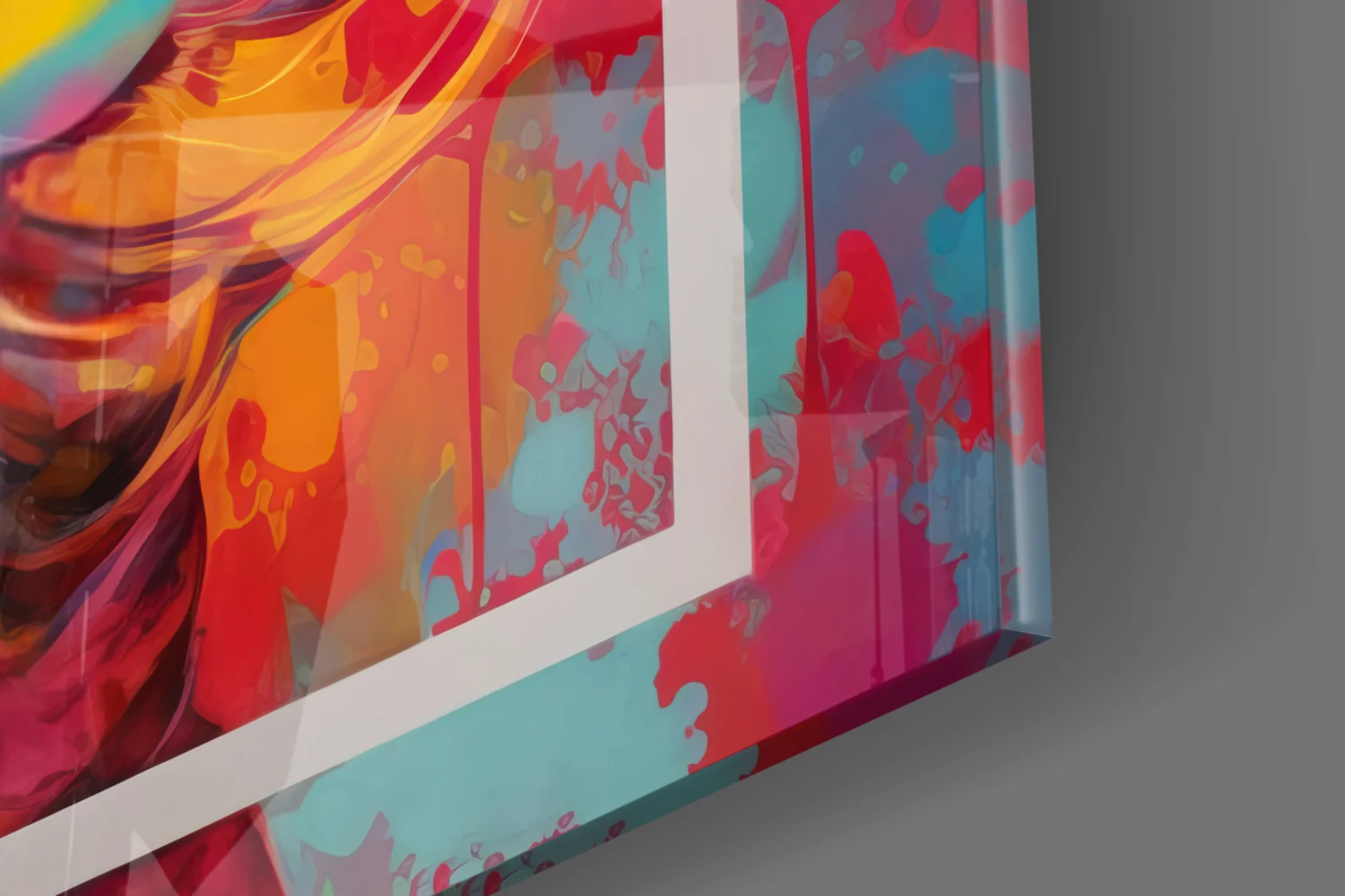 Bubbles and Kisses Glass Wall Art || Designer Collection - Image 7