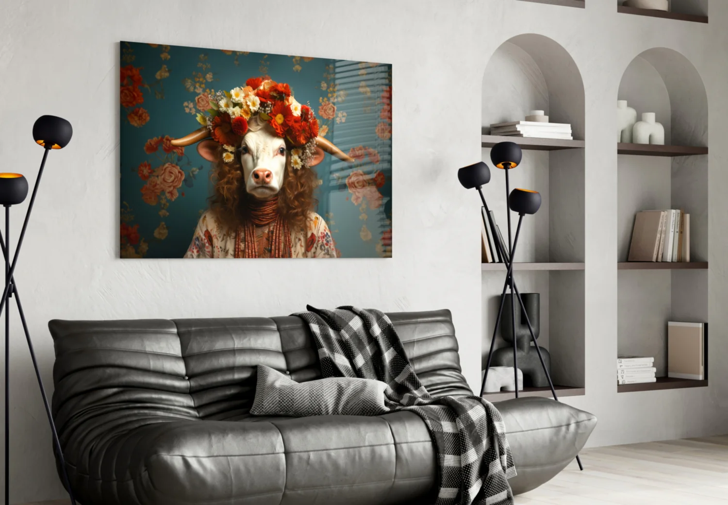 But Not Happy Glass Wall Art|| Designer's Collection - Image 5
