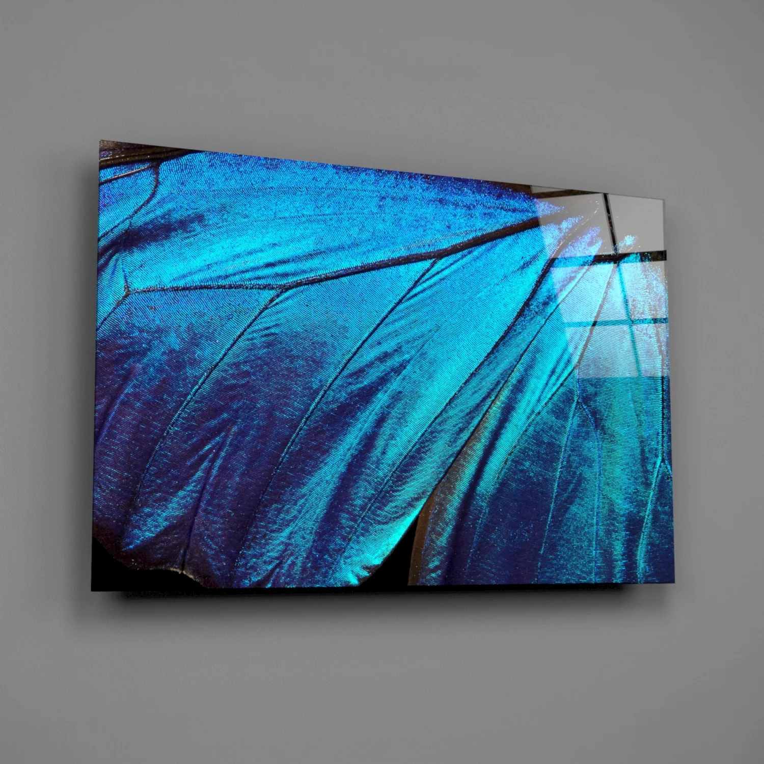 Butterfly Wing Glass Wall Art - Image 2