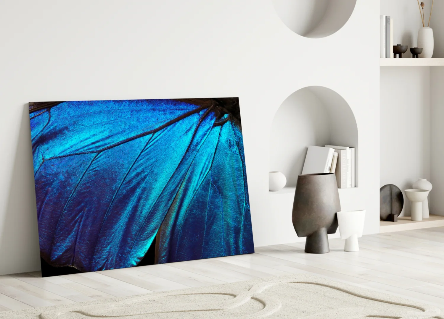 Butterfly Wing Glass Wall Art - Image 3