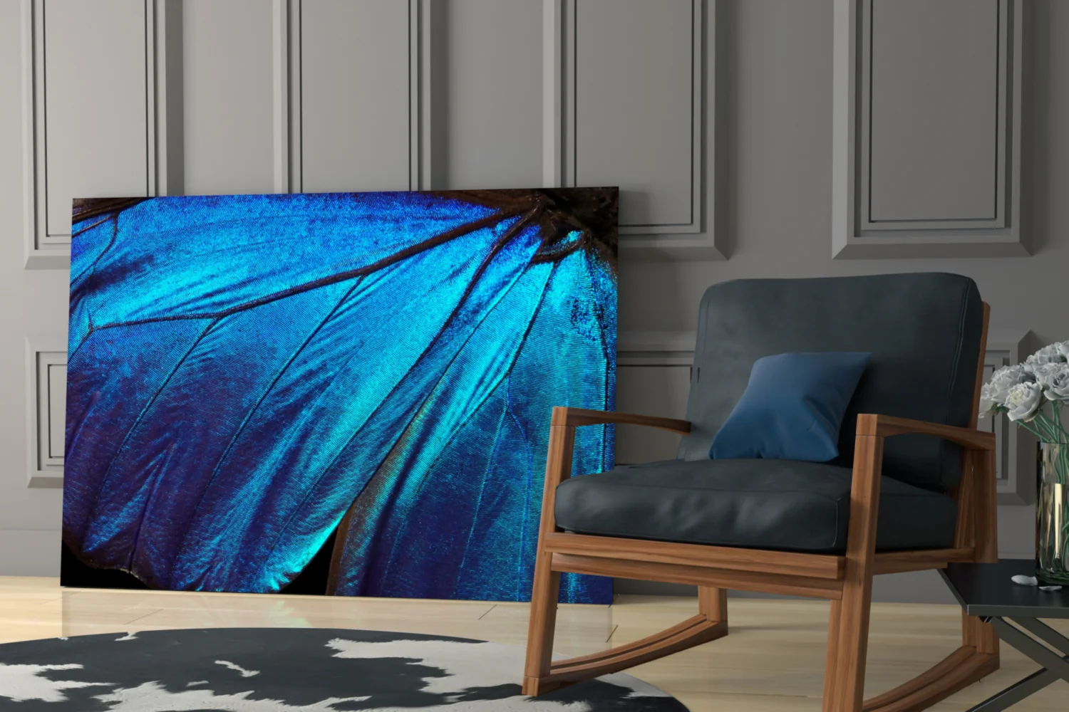 Butterfly Wing Glass Wall Art - Image 6