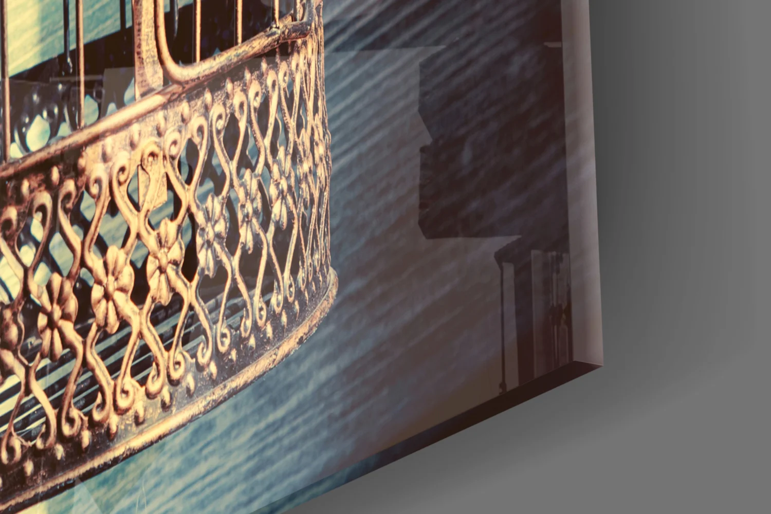 Caged Heart Glass Wall Art - Image 7