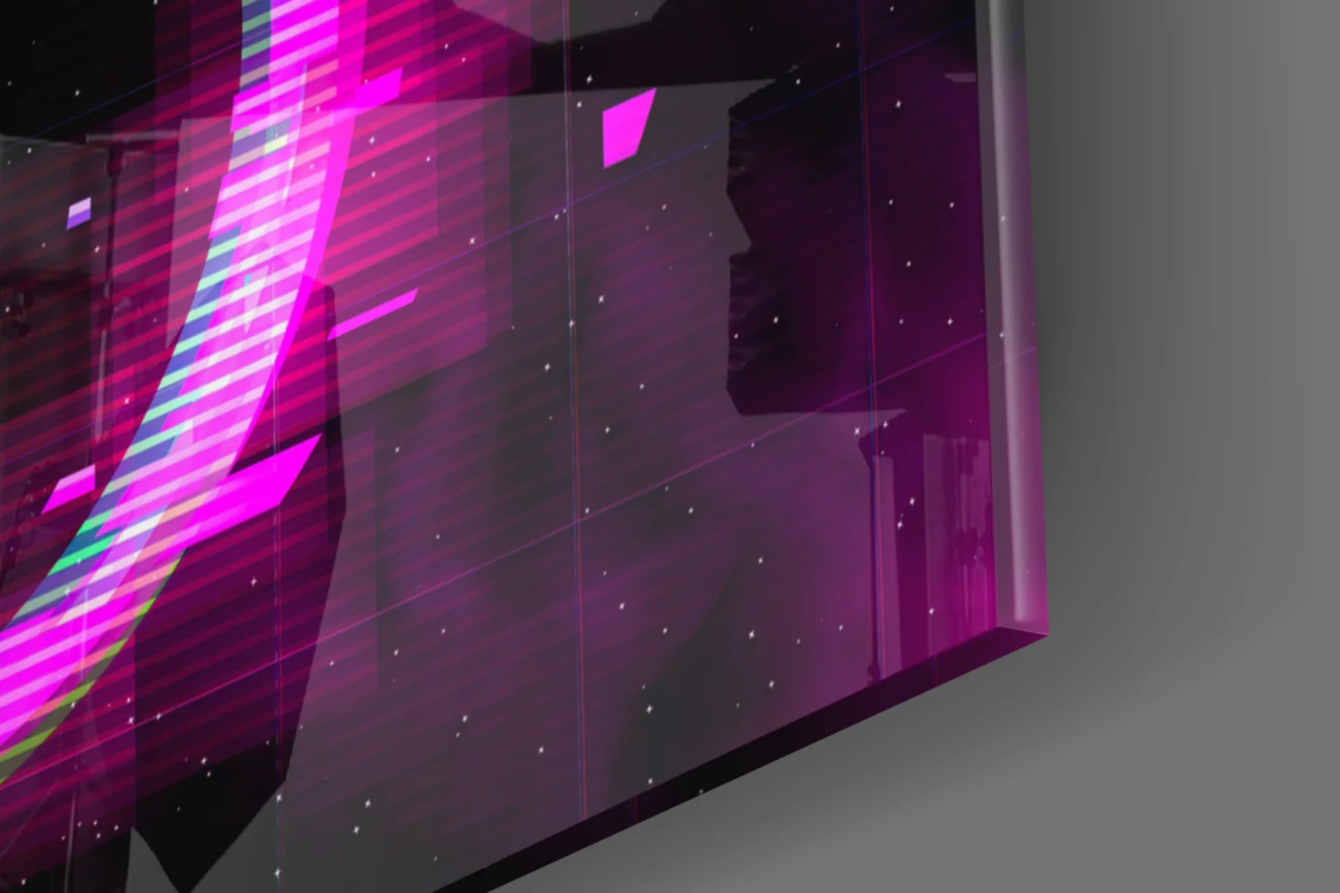 Neon Circle Glass Wall Art - Image 8