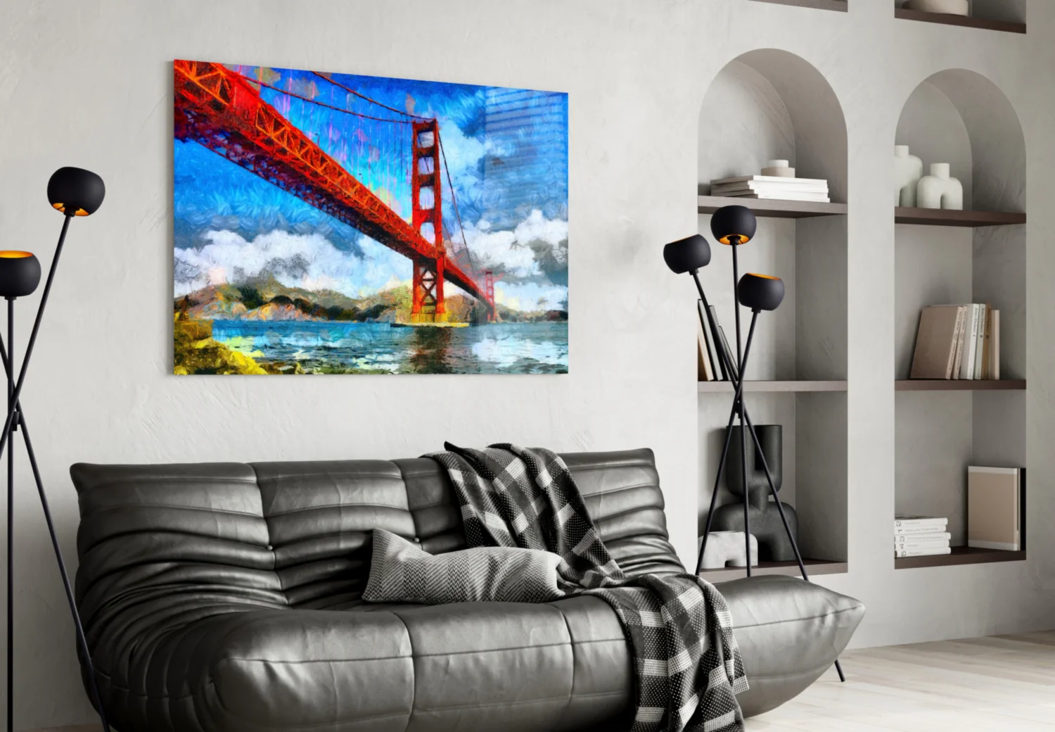 Golden Gate Bridge Glass Wall Art - Image 5